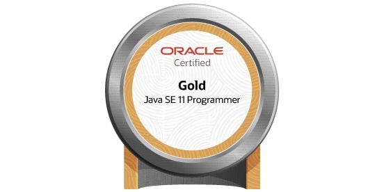 Oracle Certified Gold Java SE 11 Programmer 認定バッジ